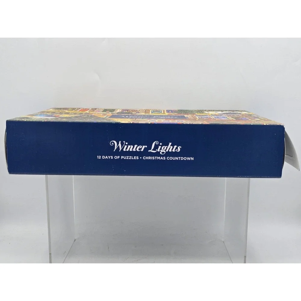 Galison Winter Lights Christmas Countdown‎ – 12 Days of Puzzles NEW OPEN BOX